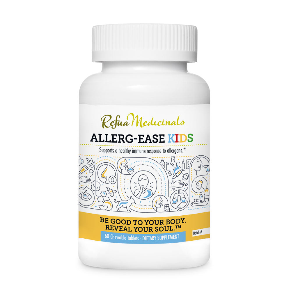 Refua Medicinal's allerg-ease kids. It's used to support healthy immune response to allergens. 